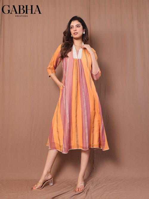Cotton Striped Dress