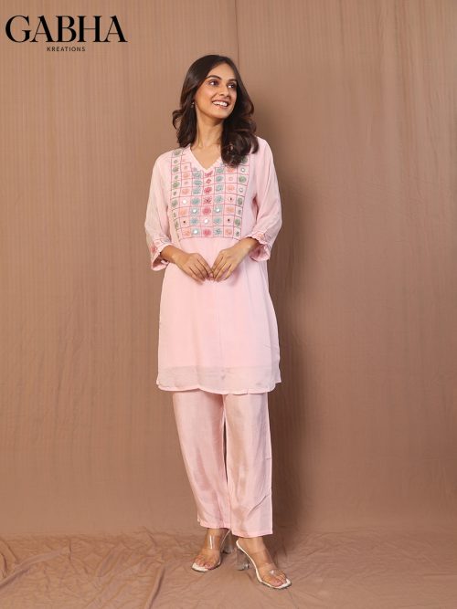 Chinnon Embroidery Plain Co-ord