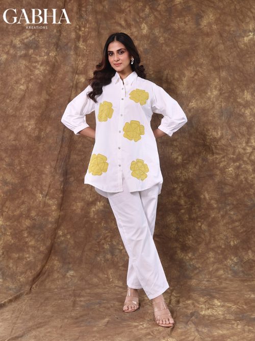 Cotton Embroidery Plain Co-Ords