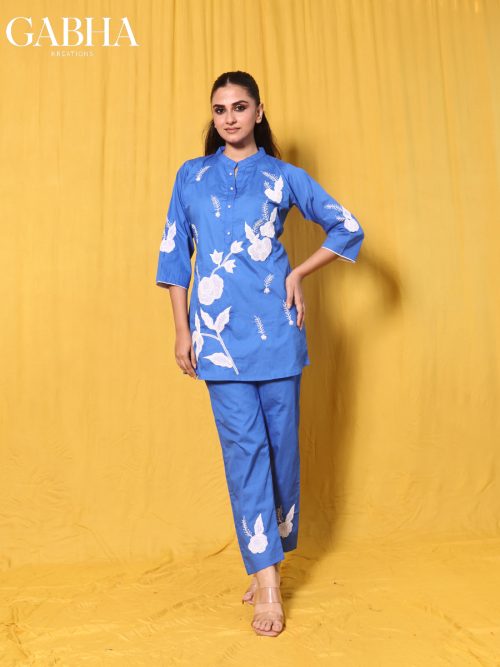 Cotton Embroidery Plain Co-ords