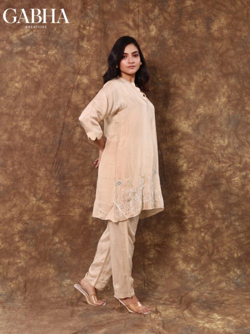 Dola Embroidery Plain Co-ords
