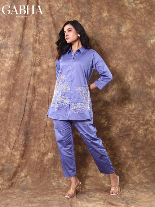 Cotton Embroidery Plain Co-ords
