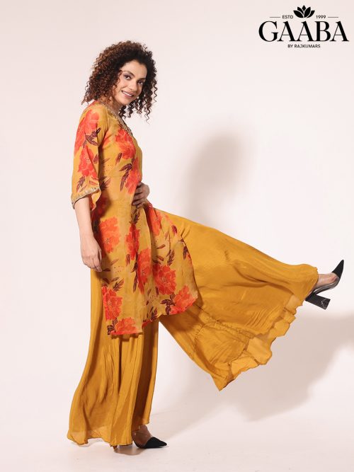Organza Embroidery Printed Kurta Pant Dupatta