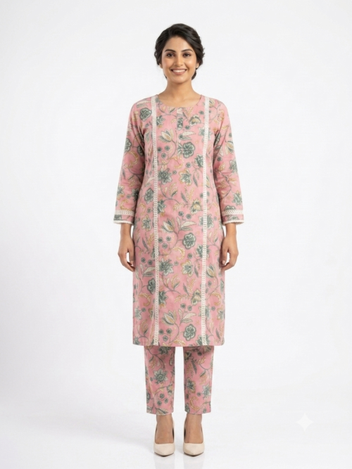 Cotton Printed Kurta Pant