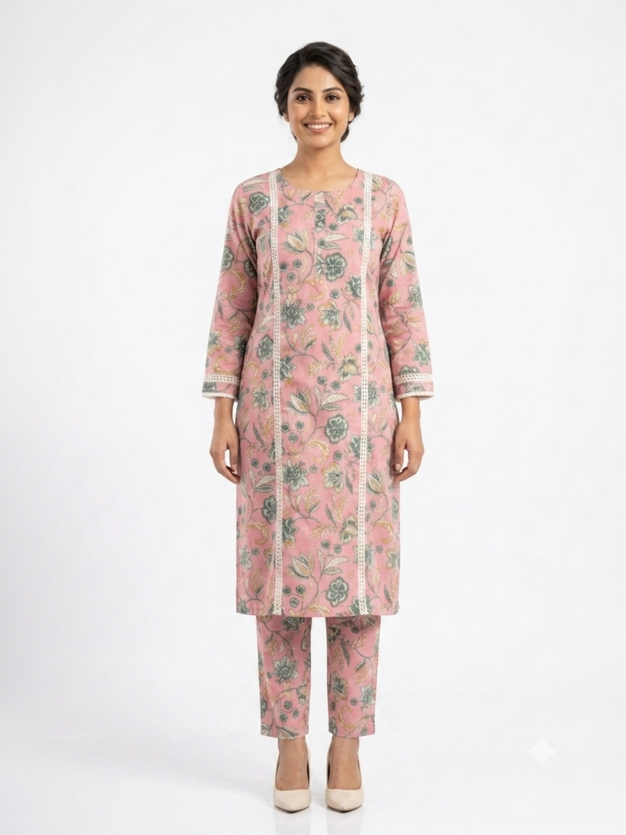 Cotton Printed Kurta Pant