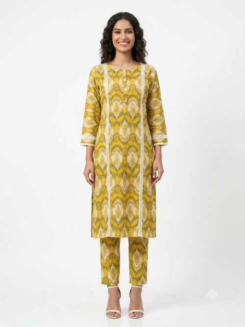 Cotton Printed Kurta Pant