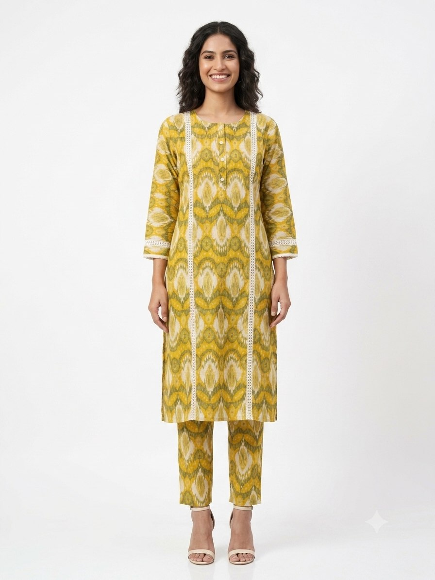 Cotton Printed Kurta Pant
