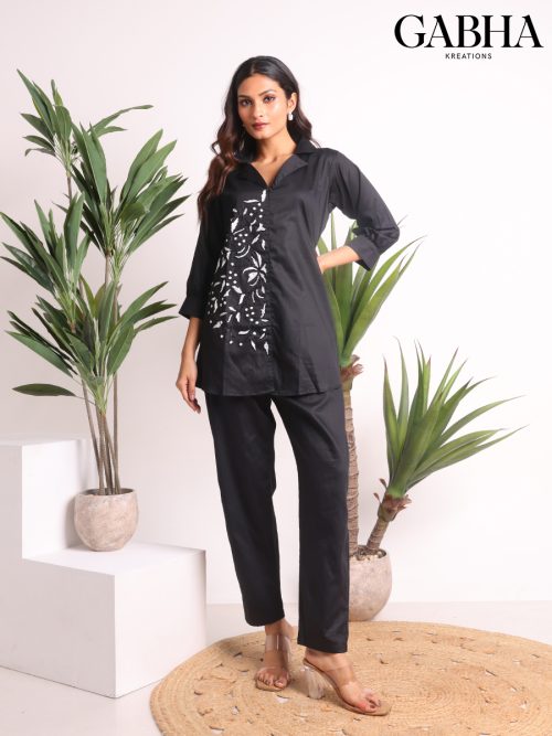 Cotton Satin Plain Co-ords