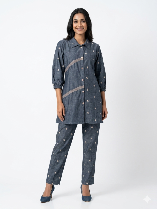 Denim Printed Co-ords
