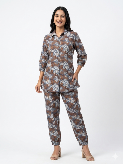 Denim Printed Co-ords