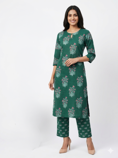 Cotton Printed Kurta Pant