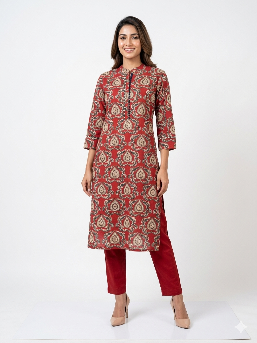 Cotton Printed Kurta Pant