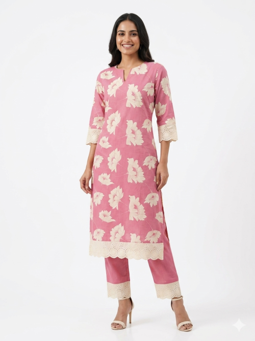 Cotton Printed Kurta Pant