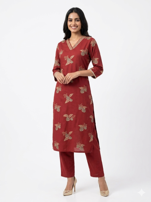 Cotton Printed Kurta Pant